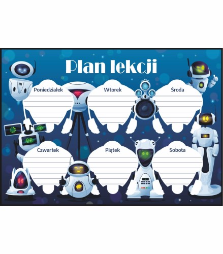 Plan lekcji roboty