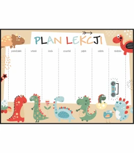 Plan lekcji tańczące dinozaury