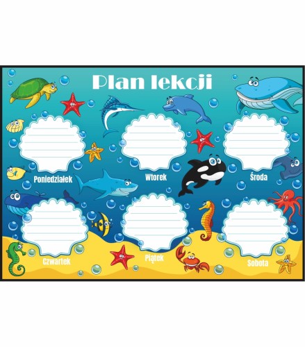 Plan lekcji podwodny świat
