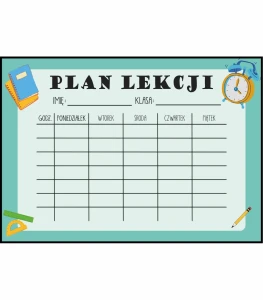 Plan lekcji klasyczny
