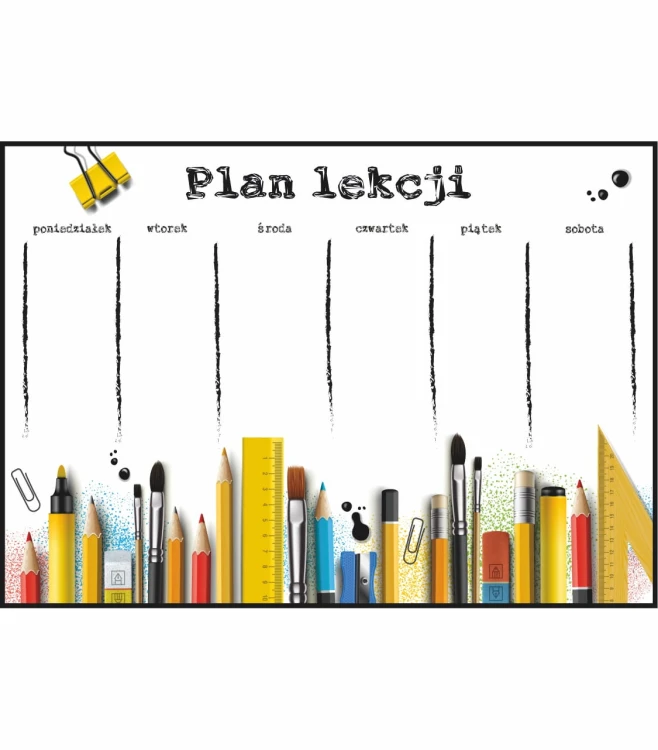 Plan lekcji przybory szkolne 02