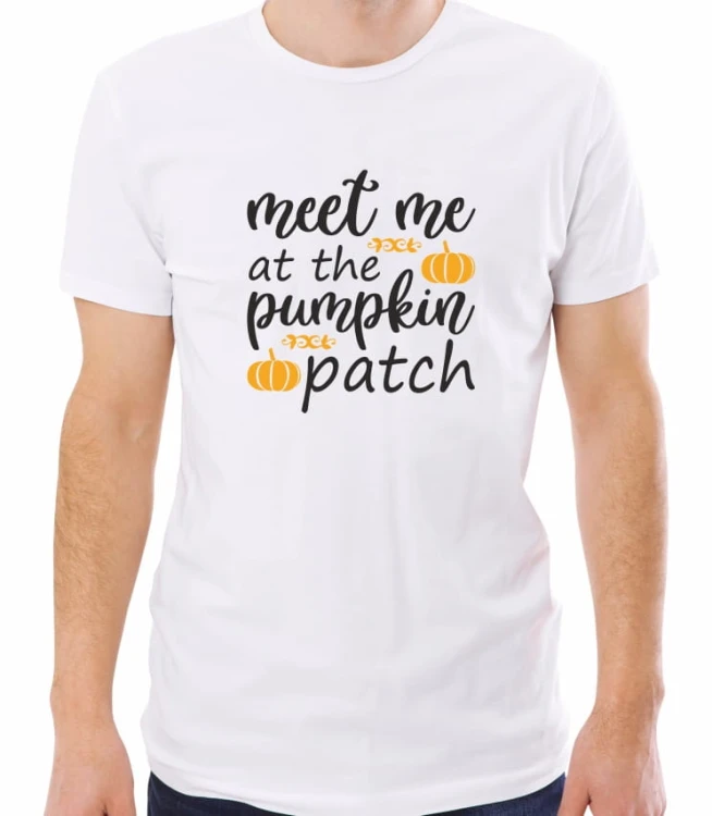 Biała męska koszulka pumpkin patch