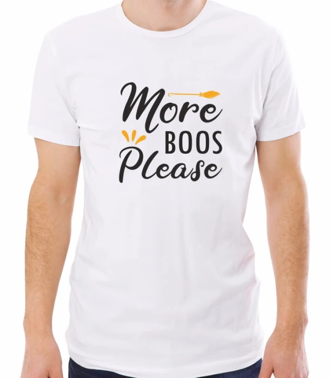 Biała męska koszulka more boos