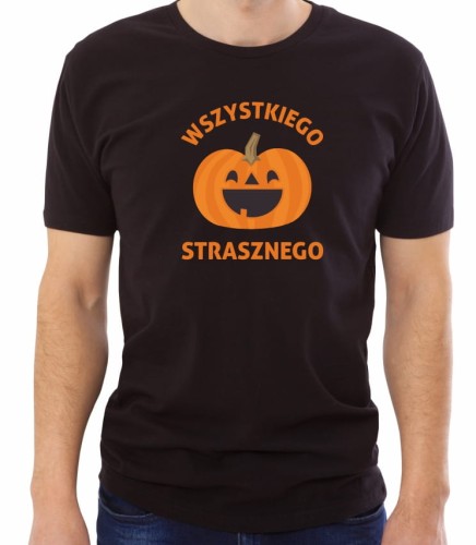 Czarna męska koszulka wszystkiego strasznego