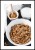 Plakat domowa granola z biały marginesem