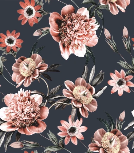 Próbka tapety beautiful flowers