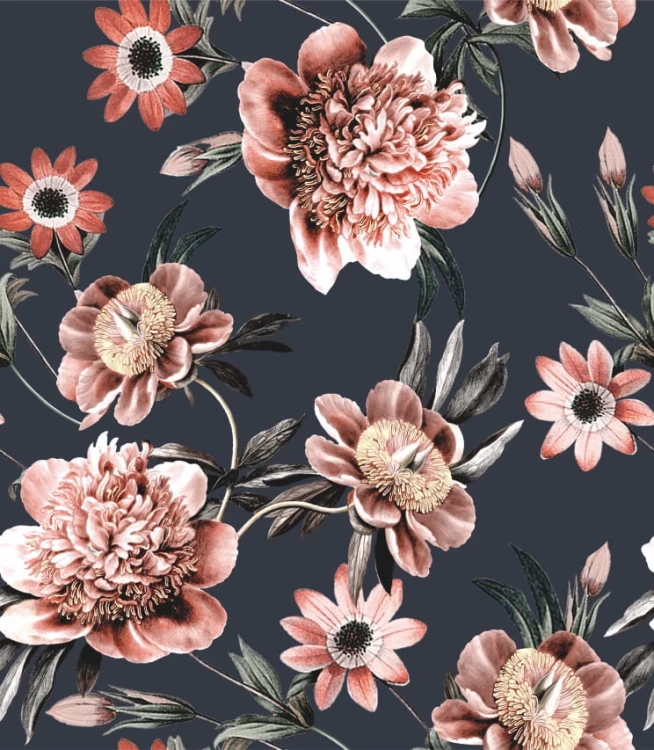 Próbka tapety beautiful flowers