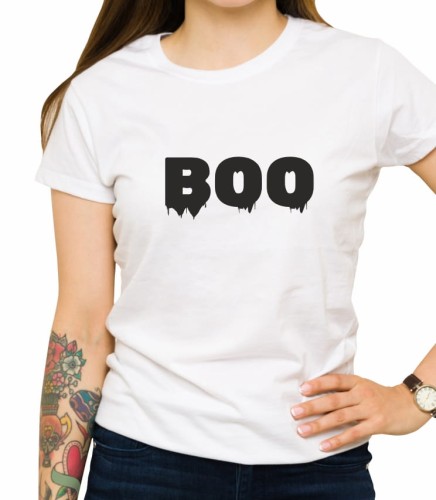 Biała damska koszulka boo 03