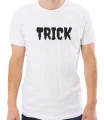 Biała męska koszulka trick