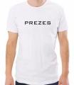 Biała męska koszulka prezes