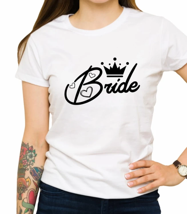 Biała koszulka damska bride 02