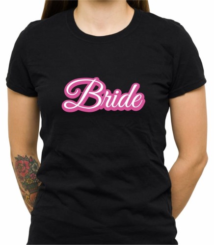 Czarna damska koszulka bride 03