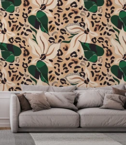 Tapeta leopard skin