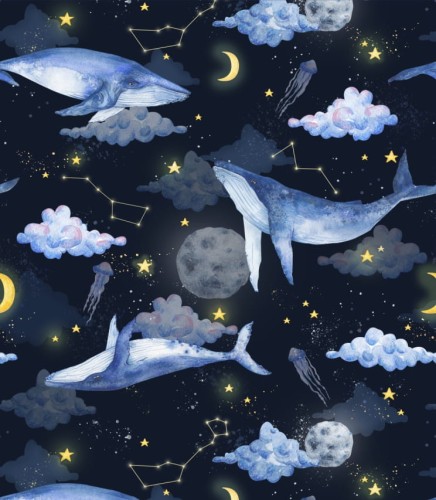 Tapeta whales in space