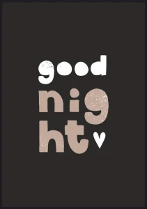 Plakat good night