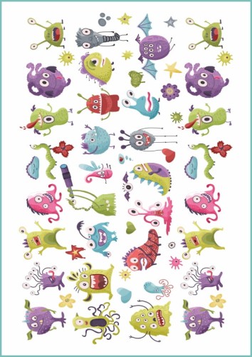 Tatuaże tymczasowe monsters 01