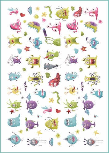 Tatuaże tymczasowe monsters 02