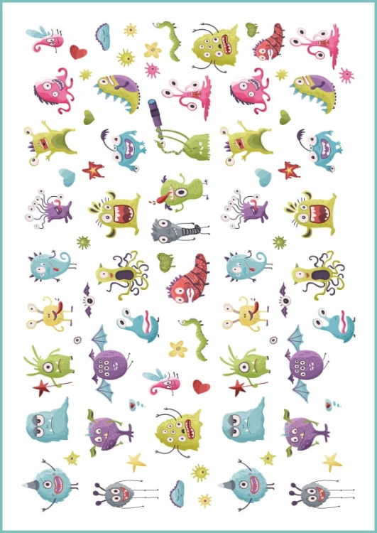 Tatuaże tymczasowe monsters 02