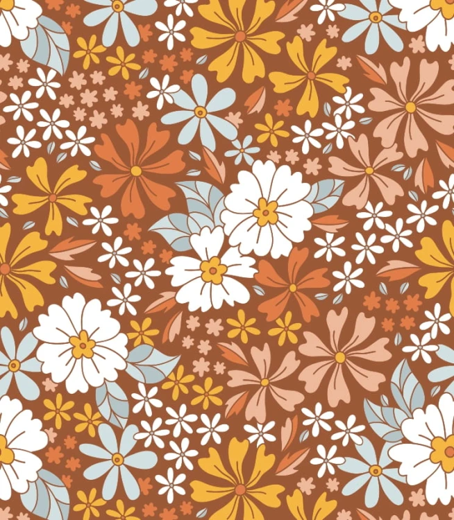Tapeta boho retro flower