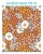 Wielkość wzoru na tapecie boho retro flower