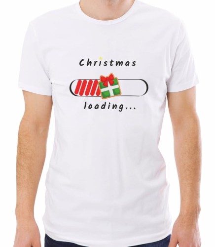 Biała męska koszulka christmas loading