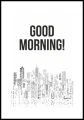 Plakat good morning 02 z białym marginesem
