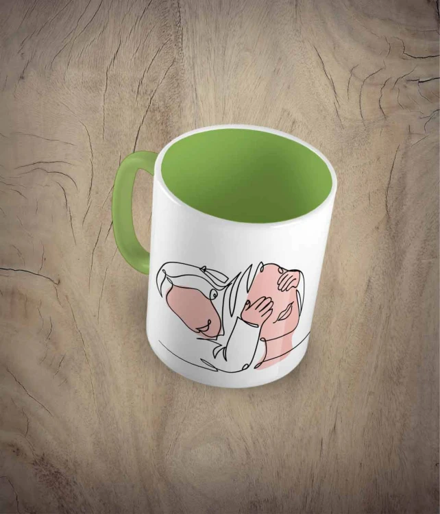 Kubek I love you mom - jasnozielony