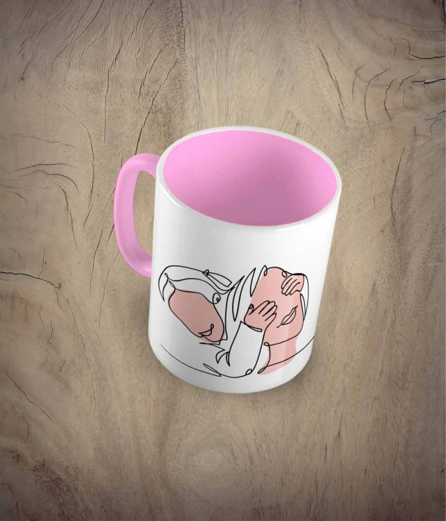 Kubek I love you mom - różowy