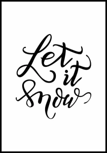 Plakat let it snow 01