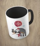 Kubek christmas coffee time sloth