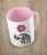 Różowy kubek christmas coffee time sloth