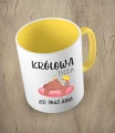 Żółty kubek królowa życia jest tylko jedna