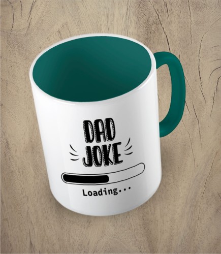 Ciemnozielony kubek dad joke
