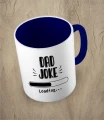 Granatowy kubek dad joke