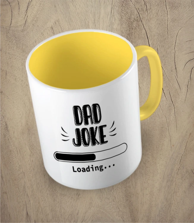 Żółty kubek dad joke