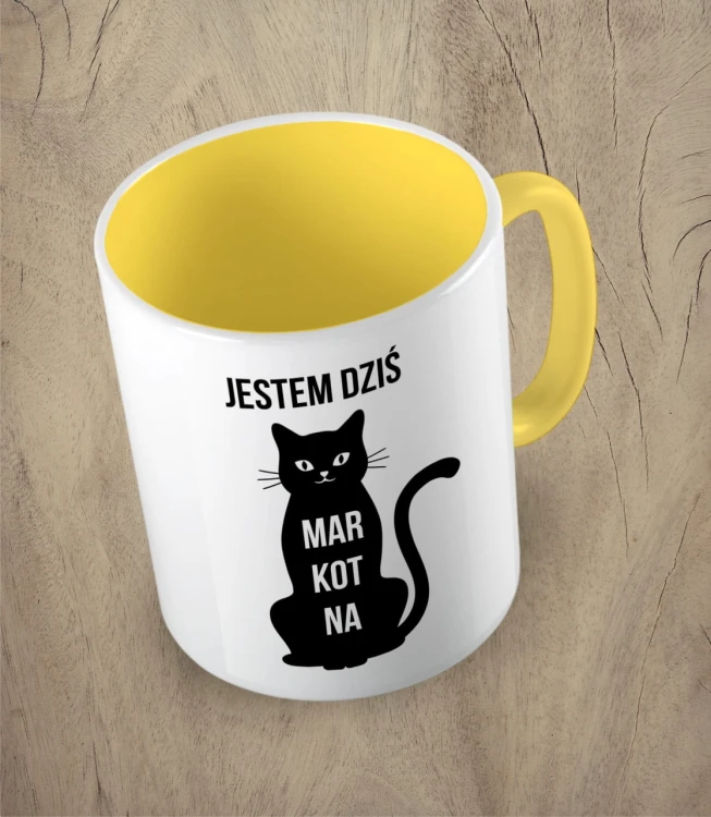Żółty kubek jestem dziś markotna