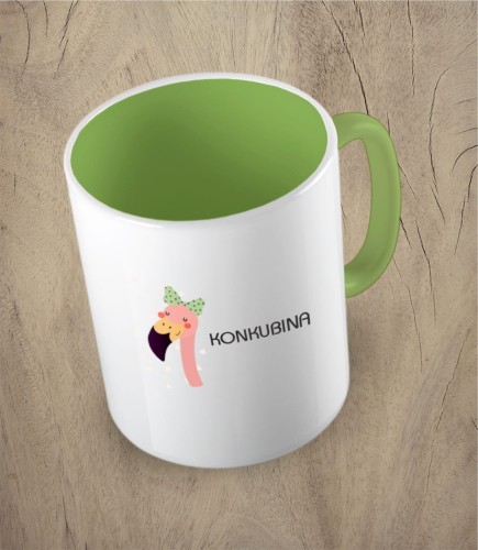 Jasnozielony kubek konkubina