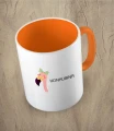 Pomarańczowy kubek konkubina