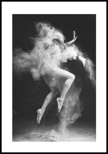 Plakat dancing on a dark - z białą ramką dookoła