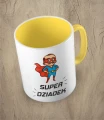 Żółty kubek super dziadek