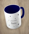 Granatowy kubek ukochana babcia