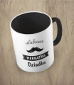 Czarny kubek ulubiona herbatka dziadka