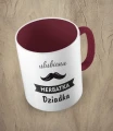 Bordowy kubek ulubiona herbatka dziadka