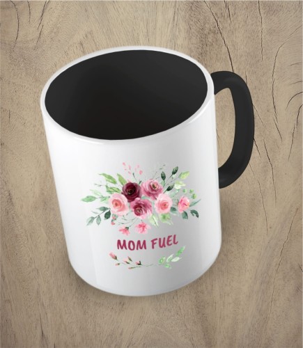 Czarny kubek mom fuel