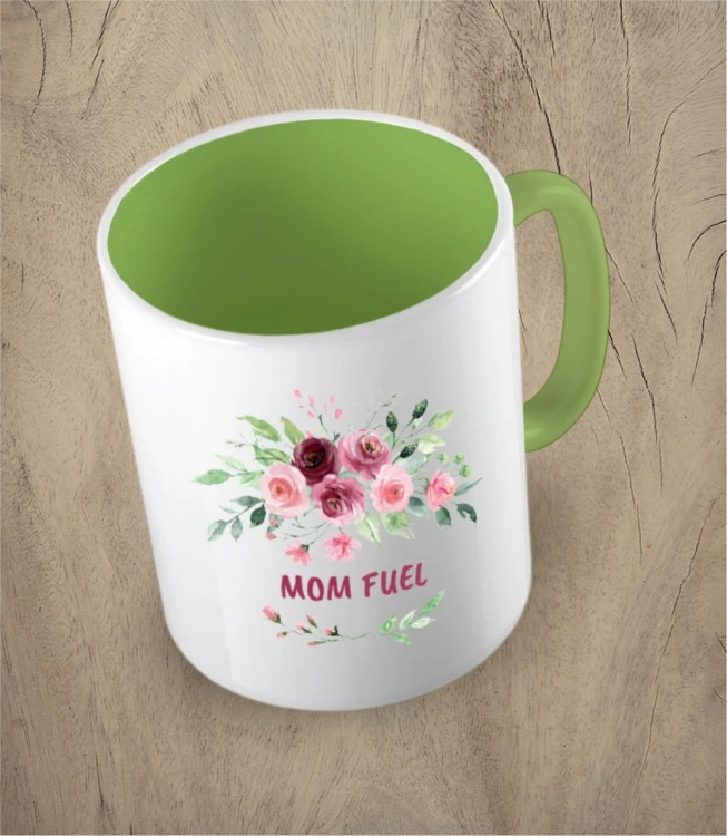 Jasnozielony kubek mom fuel