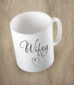 Biały kubek wifey