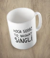 Biały kubek kocia sierść to brokat singli