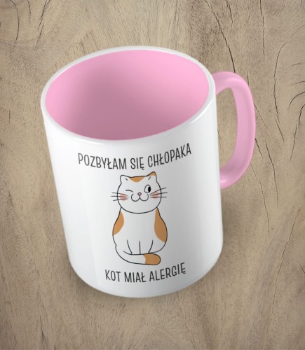 Różowy kubek pozbyłam się chłopaka