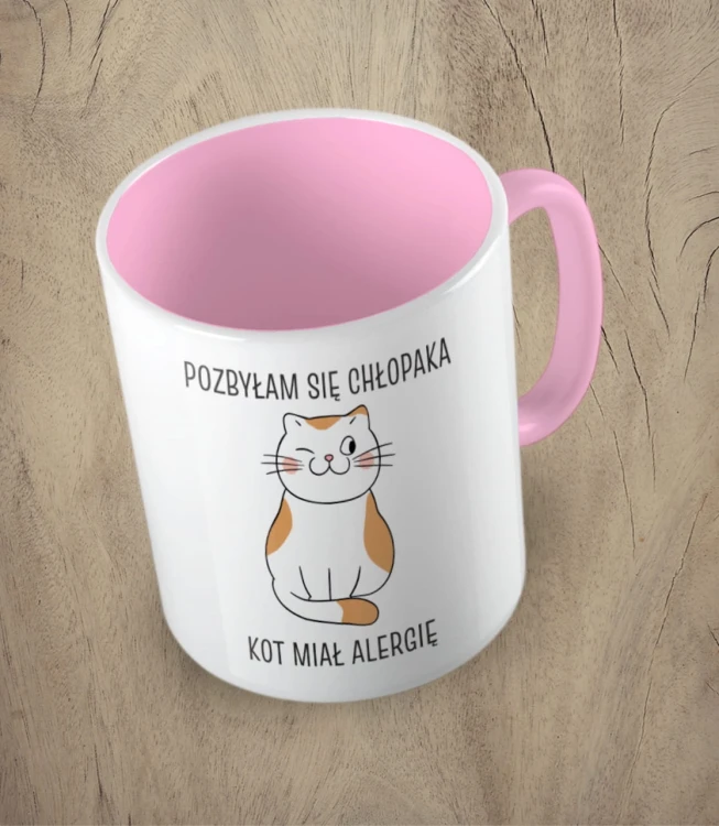 Różowy kubek pozbyłam się chłopaka