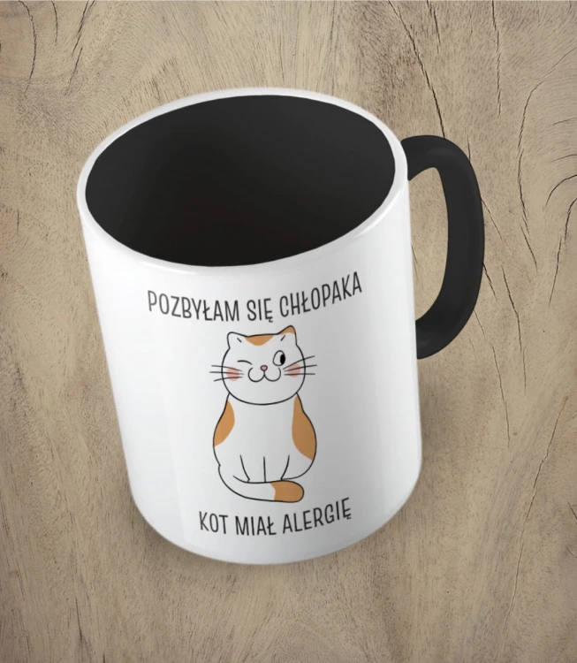 Czarny kubek pozbyłam się chłopaka